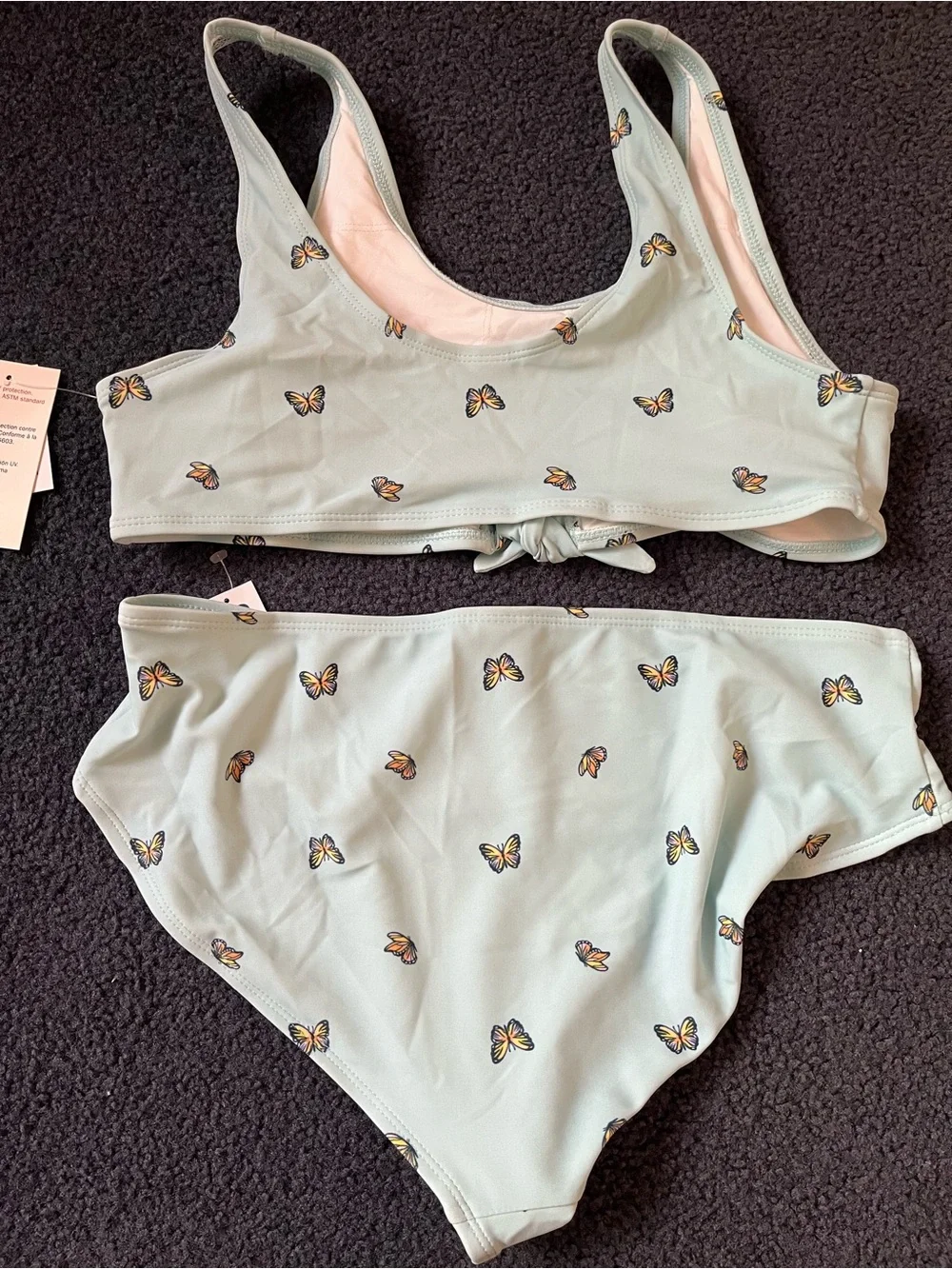 Old Navy Light Mint Butterfly Two-Piece Swim Set